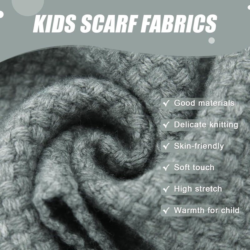 YATANAM Toddler Scarf Warm Knit Kids Neck Warmer Soft Stretch Baby Winter Scarves for Boys Girls - Image 5